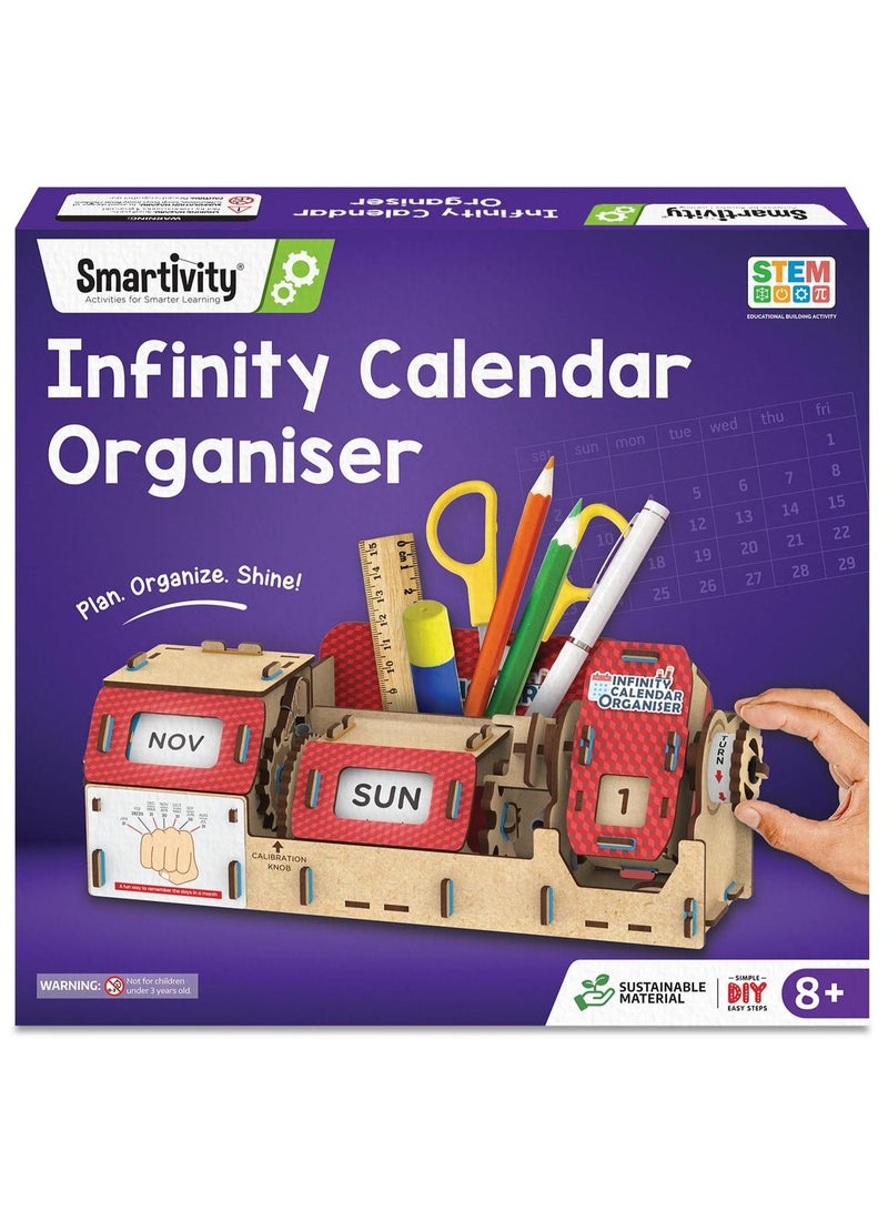 سمارتيفيتي تقويم سمارتيفيتي اللانهائي ومنظم القرطاسية للأطفال من عمر 8 إلى 14 عامًا | هدية عيد ميلاد للبنات والأولاد | ألعاب علمية للأطفال من 8 إلى 14 عامًا | لعبة تعليمية في مجالات العلوم والتكنولوجيا والهندسة والرياضيات - Image 1